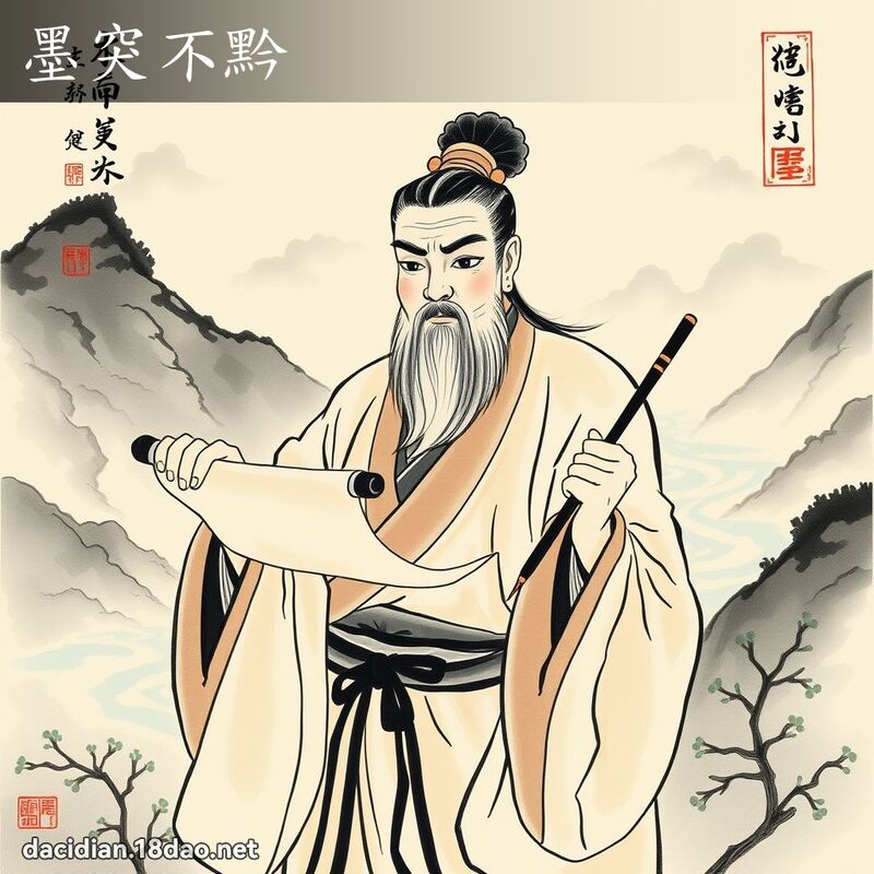 墨突不黔 - 中华成语配图