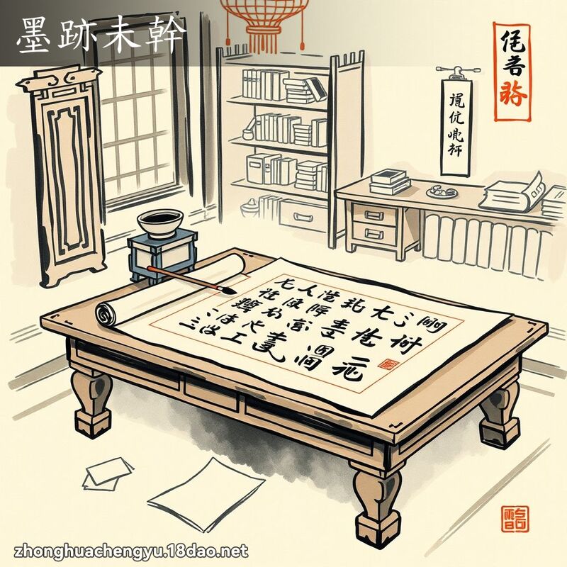 墨跡未幹 配图