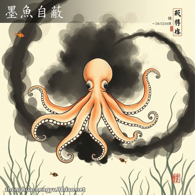 墨魚自蔽 配图