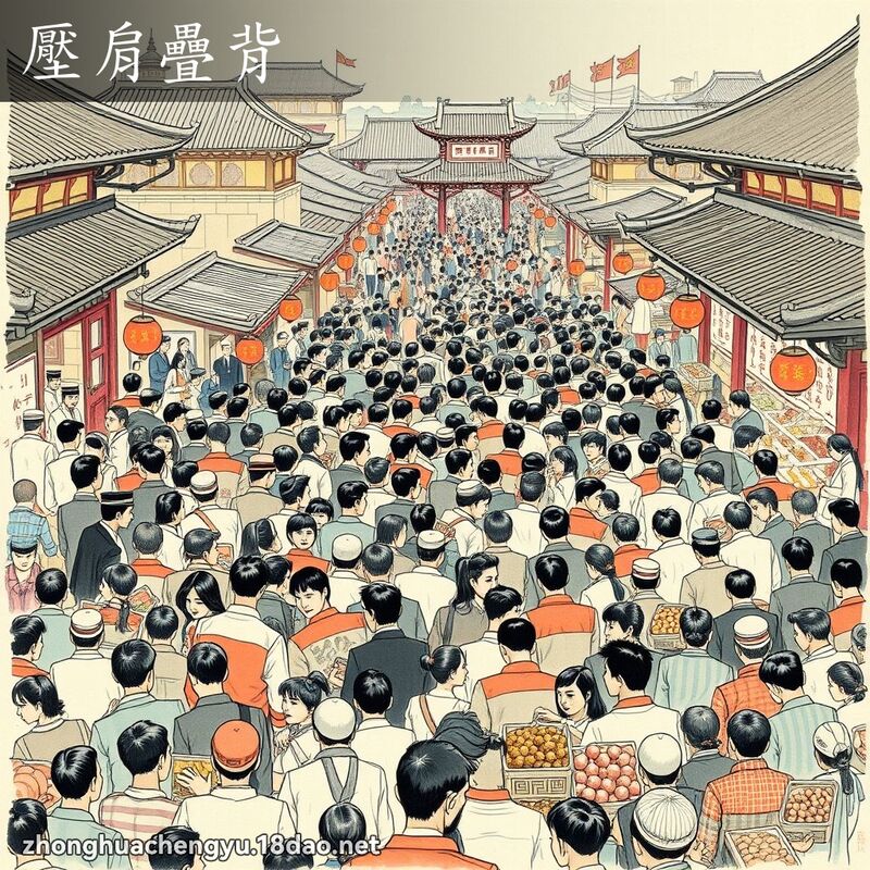壓肩疊背 配图