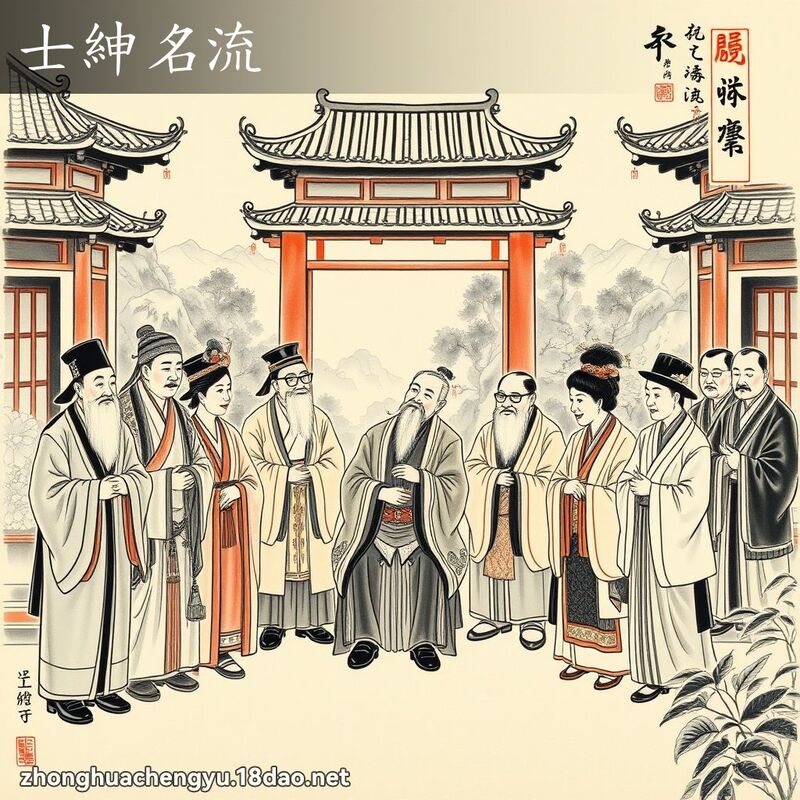 士紳名流 配图