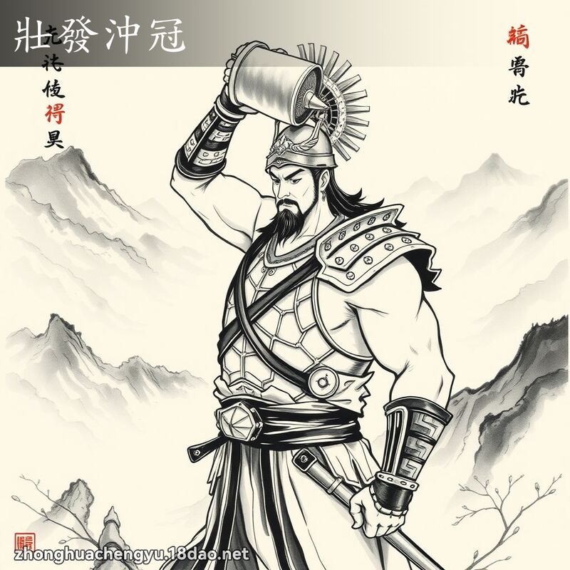 壯發沖冠 配图
