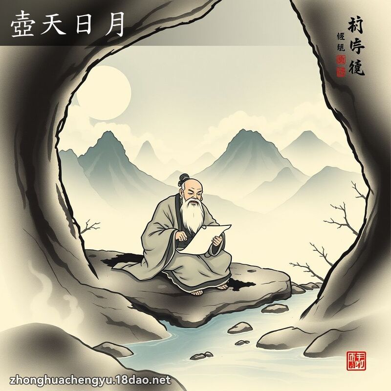 壺天日月 配图