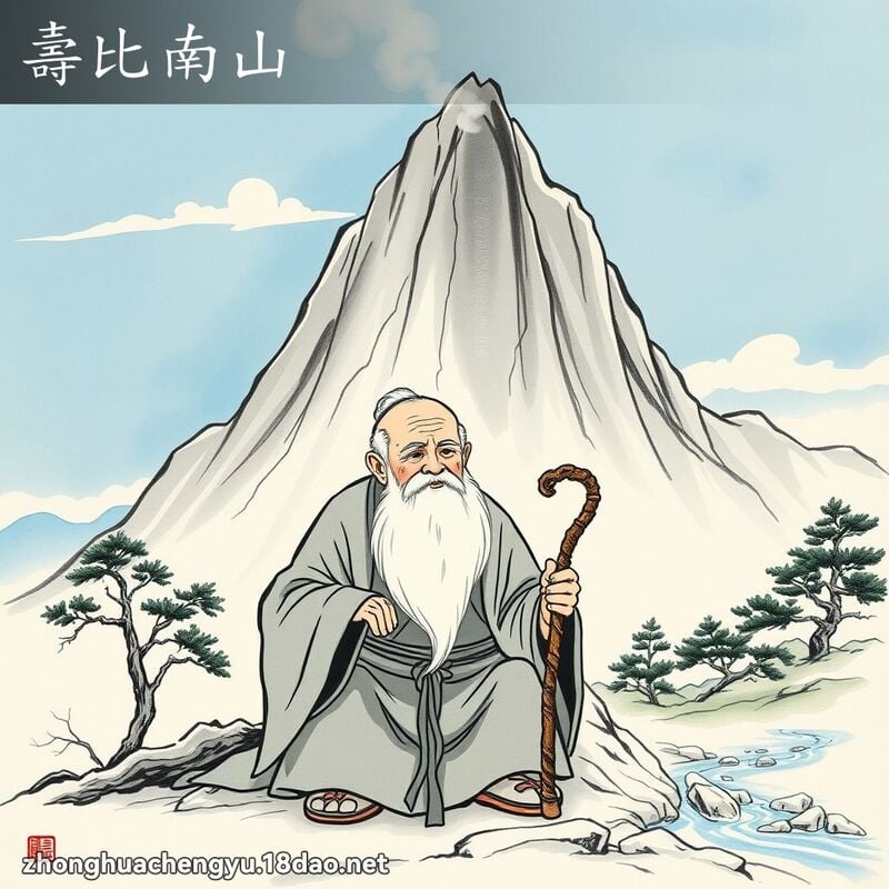 壽比南山 配图