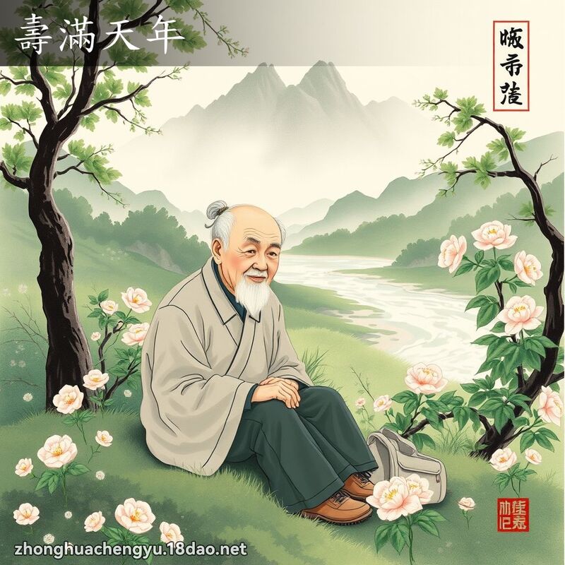 壽滿天年 配图