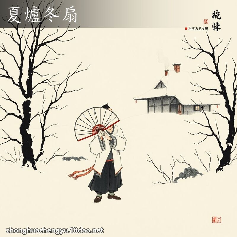 夏爐冬扇 配图