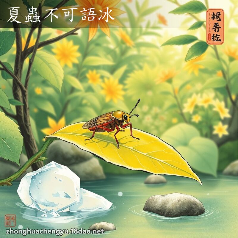 夏蟲不可語冰 配图
