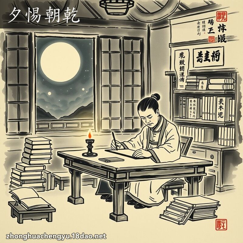 夕惕朝乾 配图