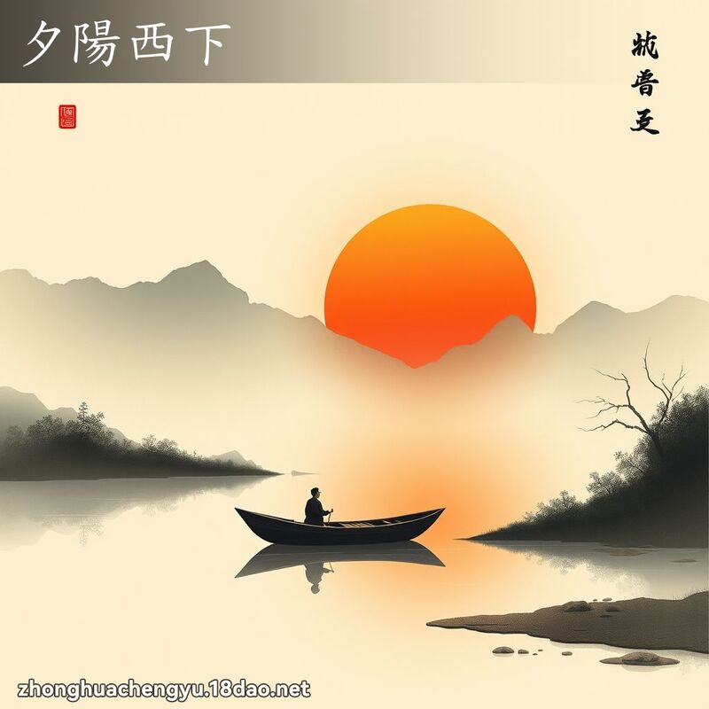 夕陽西下 配图