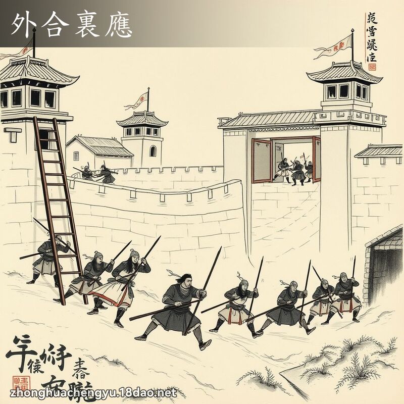 外合裏應 配图