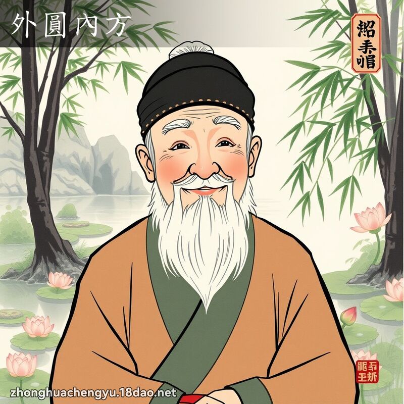 外圓內方 配图