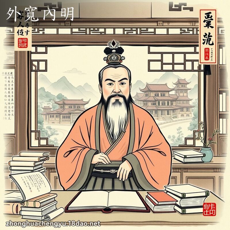 外寬內明 配图
