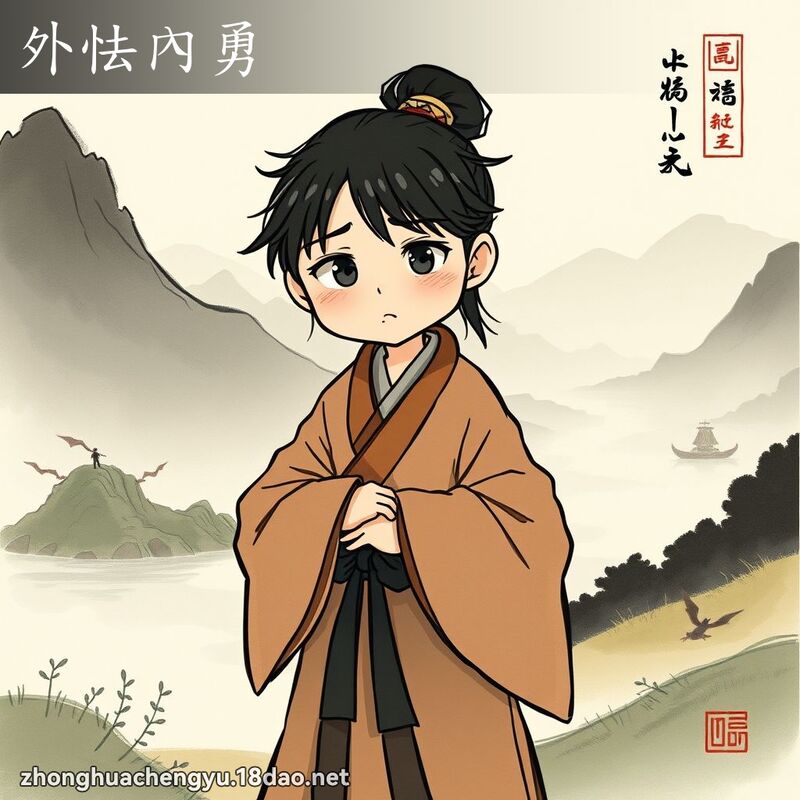 外怯內勇 配图
