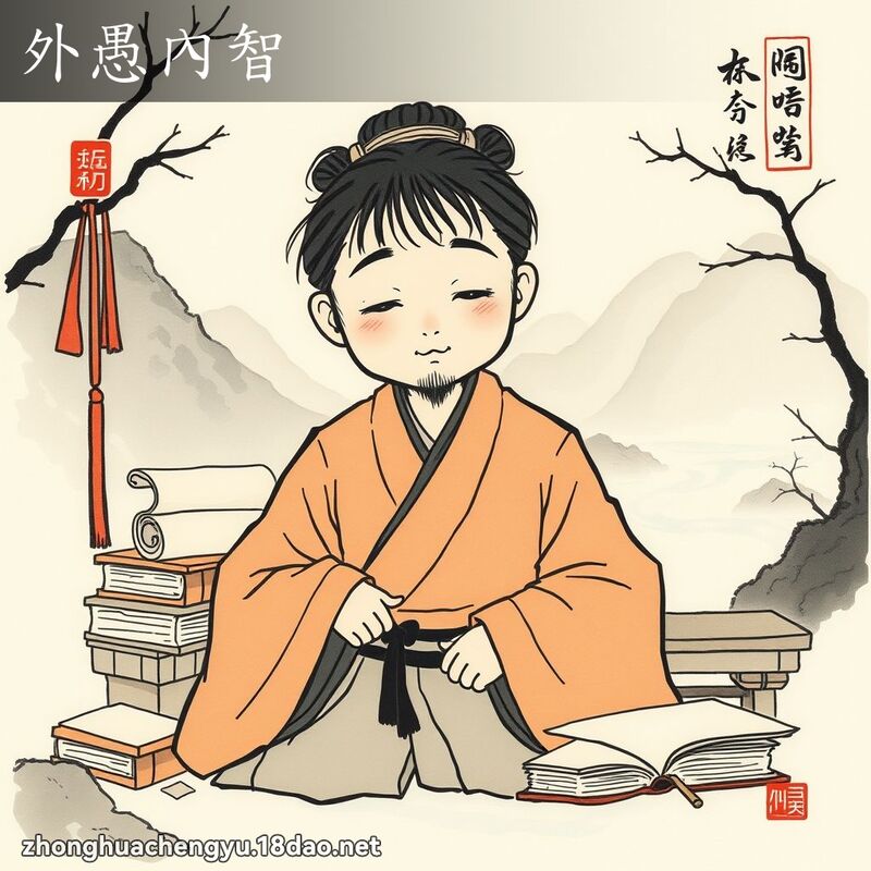 外愚內智 配图