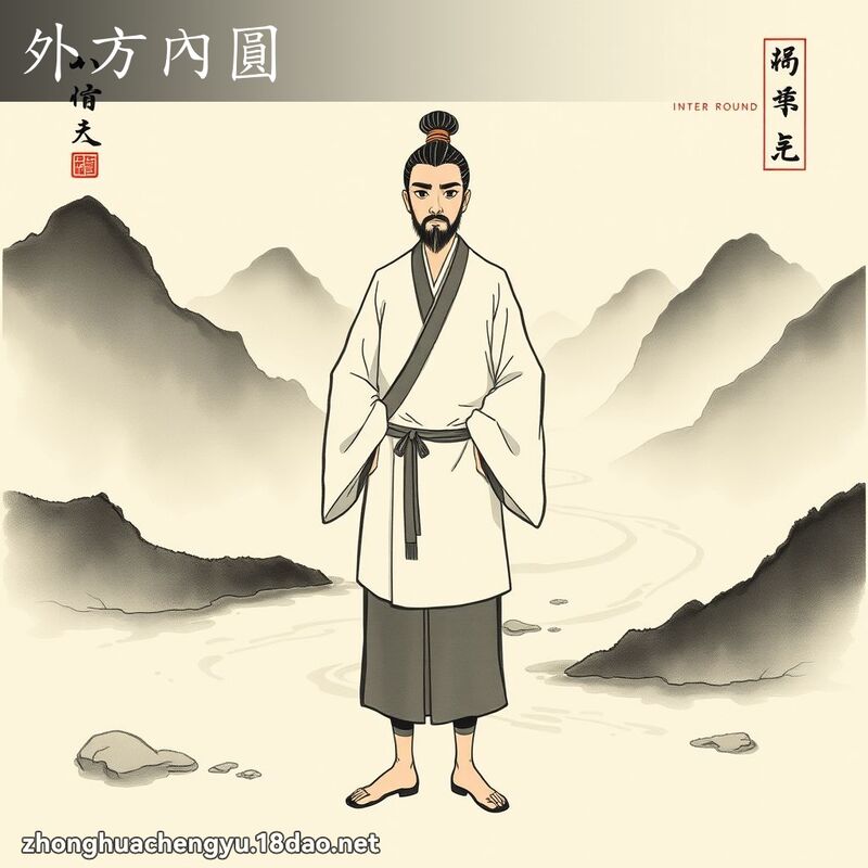 外方內圓 配图