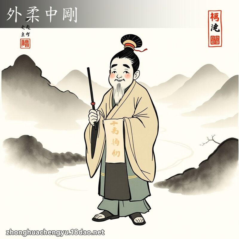 外柔中剛 配图