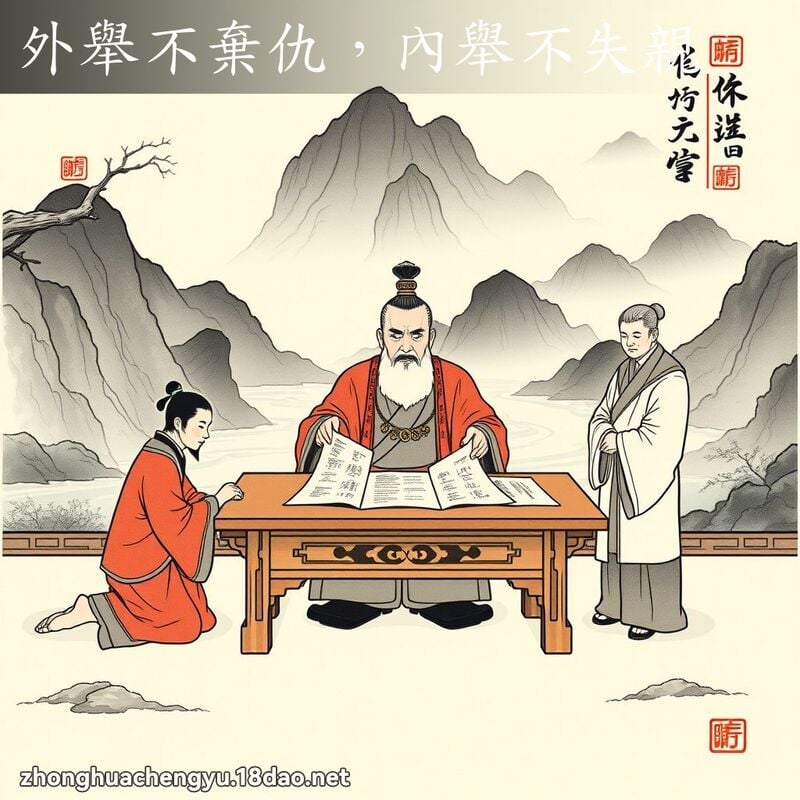 外舉不棄仇,內舉不失親 配图