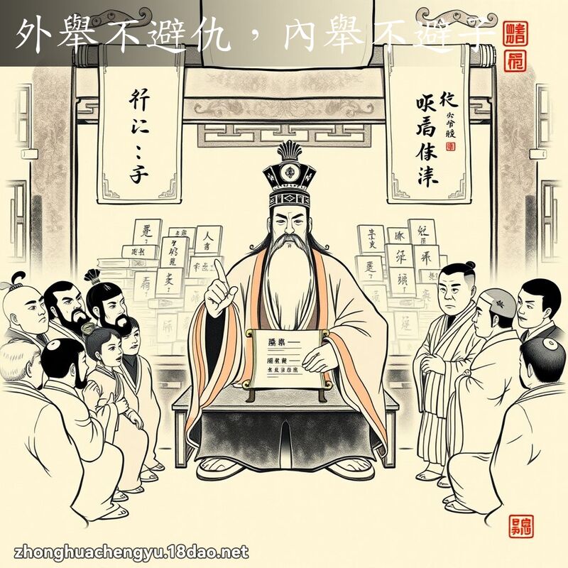 外舉不避仇,內舉不避子 配图