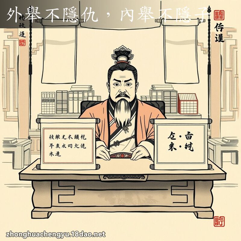 外舉不隱仇,內舉不隱子 配图