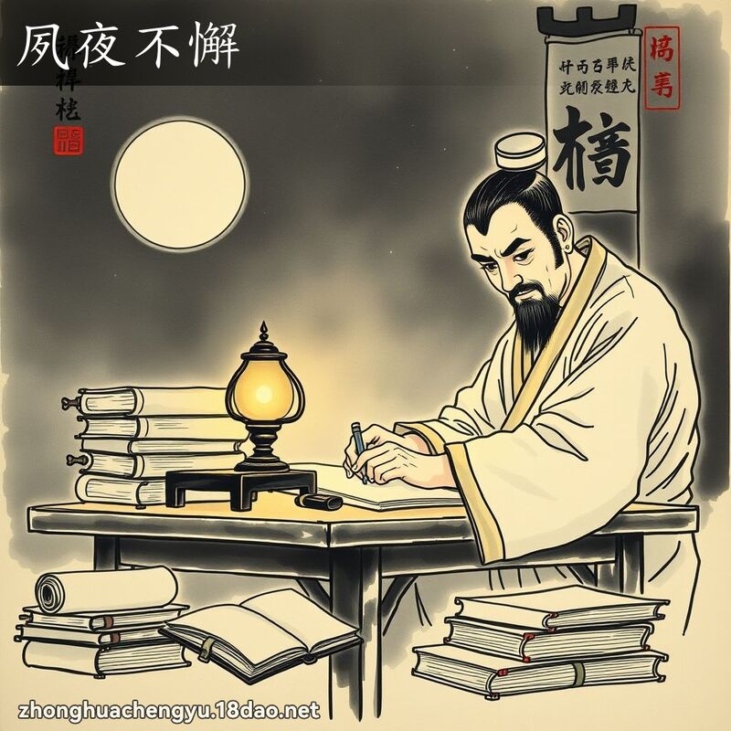 夙夜不懈 配图