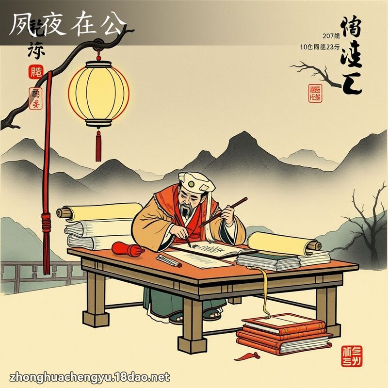 夙夜在公 配图
