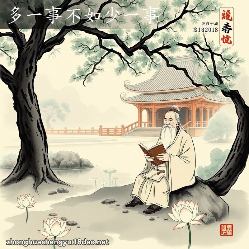 多一事不如少一事 配图