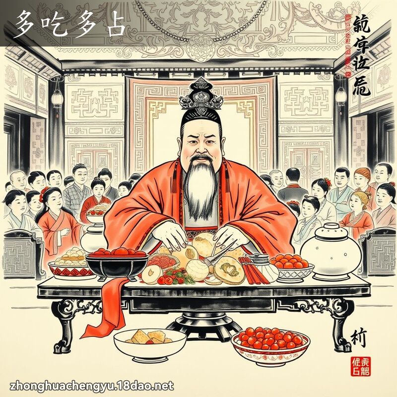 多吃多占 配图