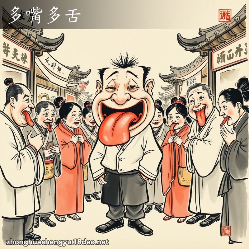 多嘴多舌 配图
