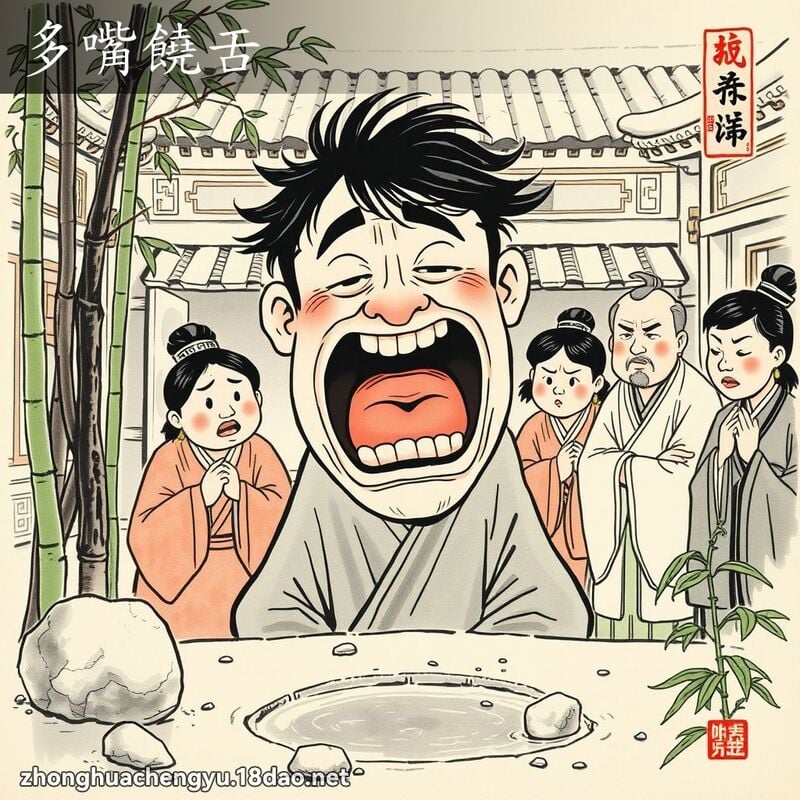 多嘴饒舌 配图