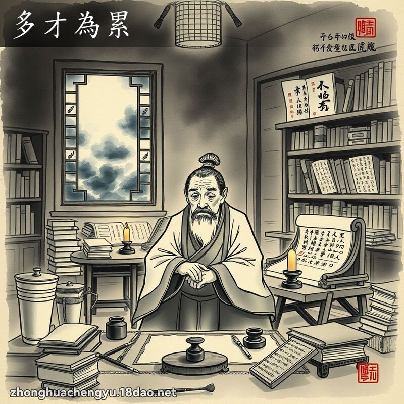 多才為累 配图