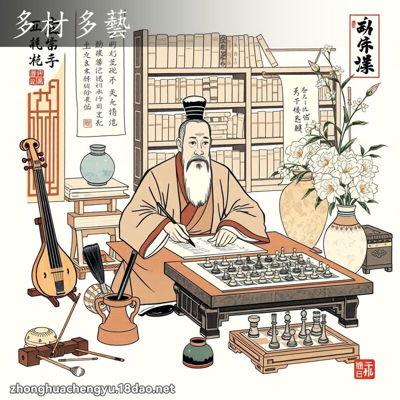 多材多藝 配图