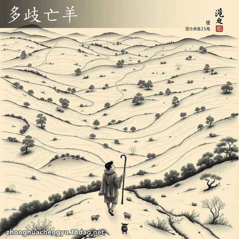 多歧亡羊 配图