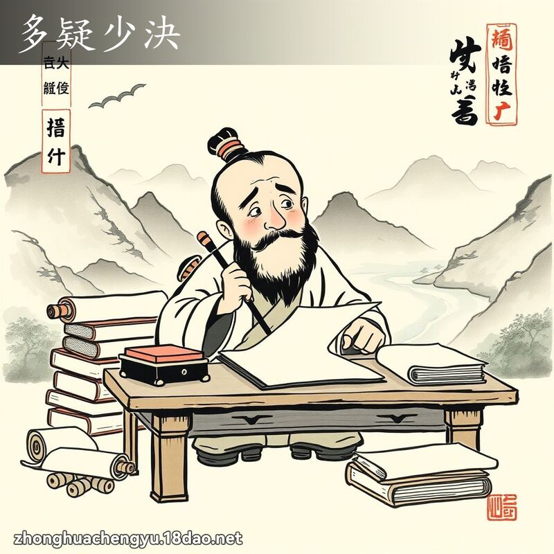 多疑少決 配图