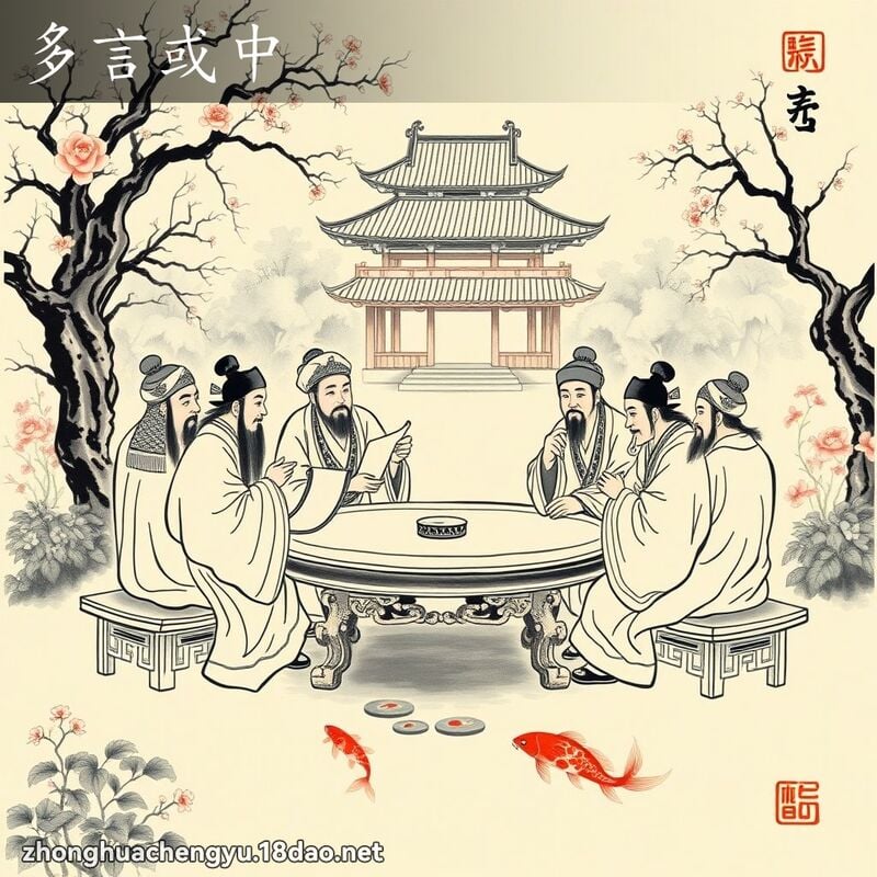 多言或中 配图