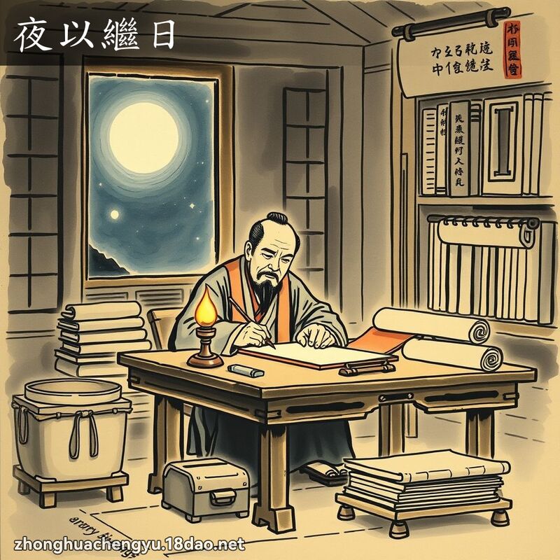 夜以繼日 配图