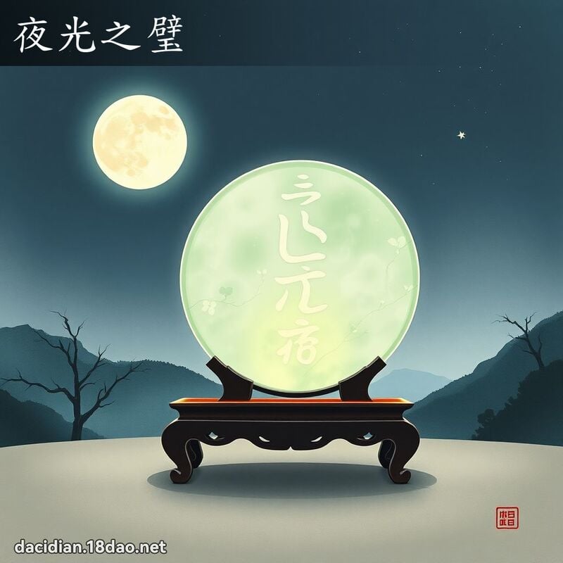 夜光之璧 - 中華成語配圖
