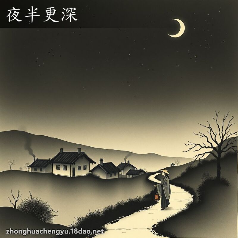 夜半更深 配图
