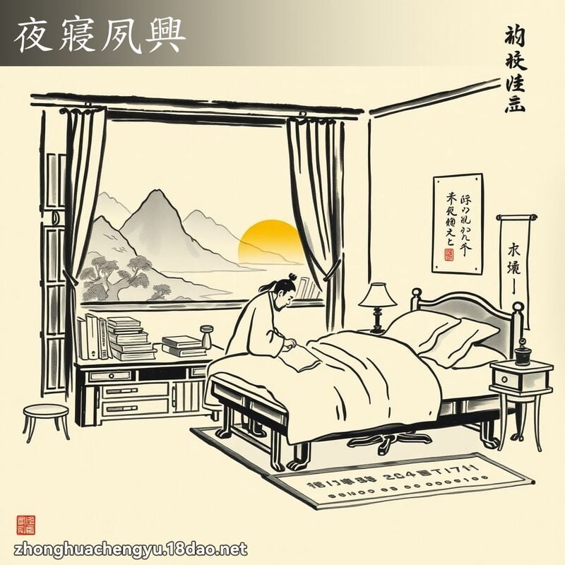 夜寢夙興 配图