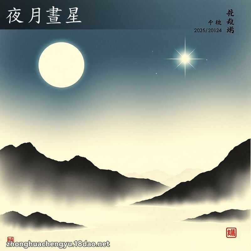 夜月晝星 配图