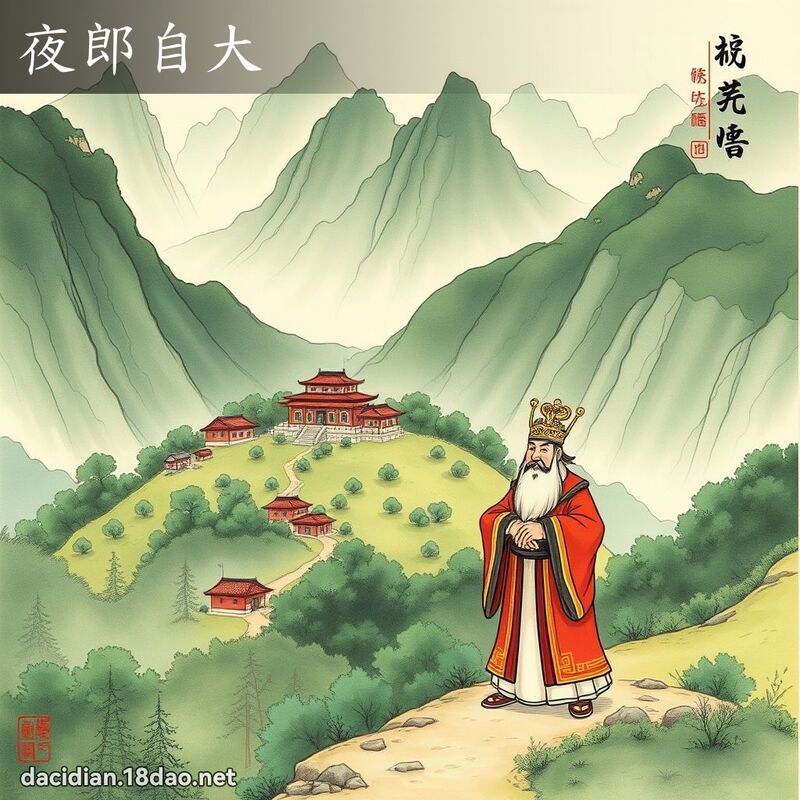 夜郎自大 - 中華成語配圖