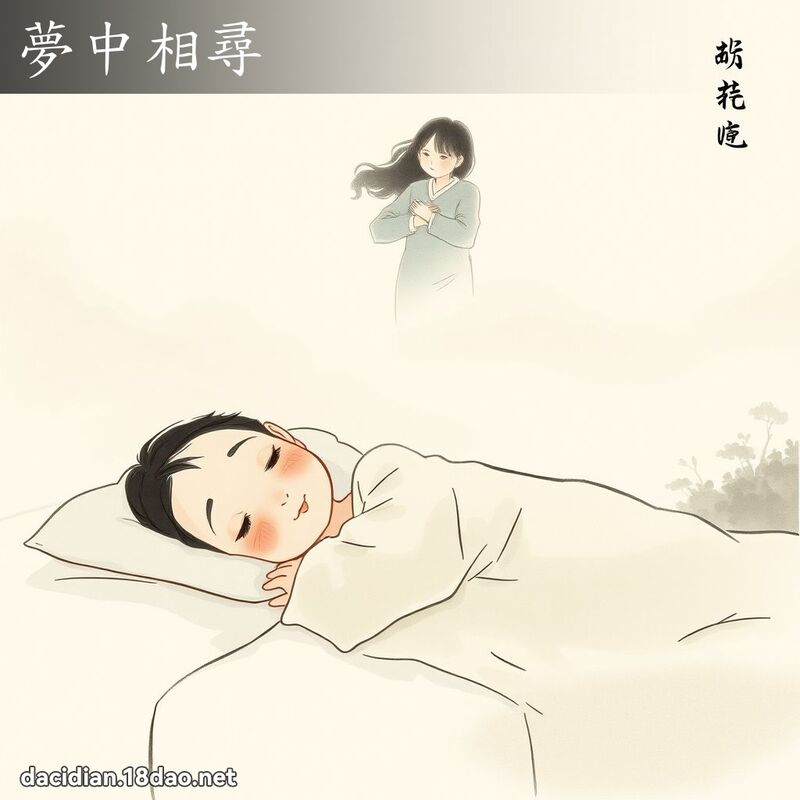 夢中相尋 - 中華成語配圖