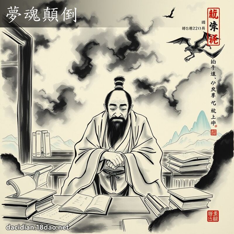 夢魂顛倒 - 中華成語配圖