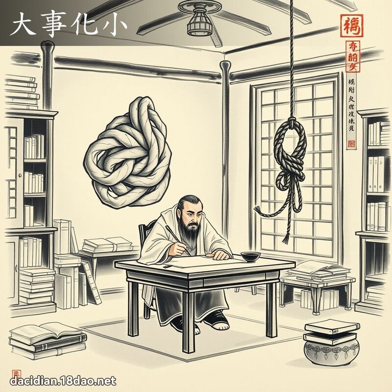 大事化小 - 中華成語配圖