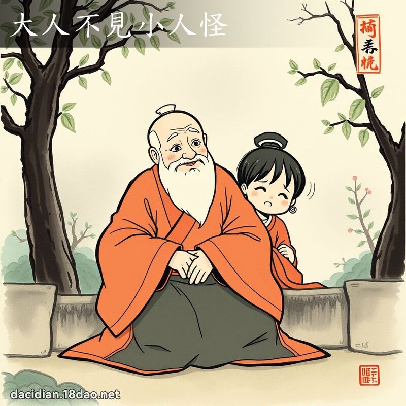 大人不见小人怪 - 中华成语配图