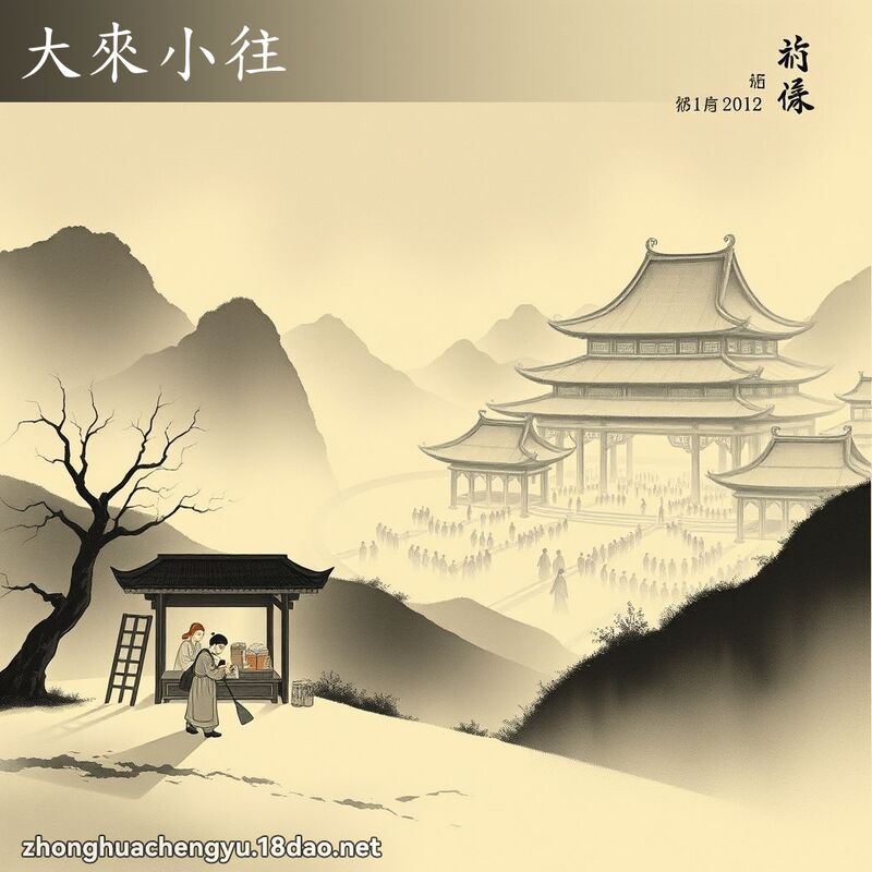 大來小往 配图