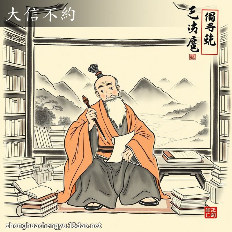 大信不約 配图
