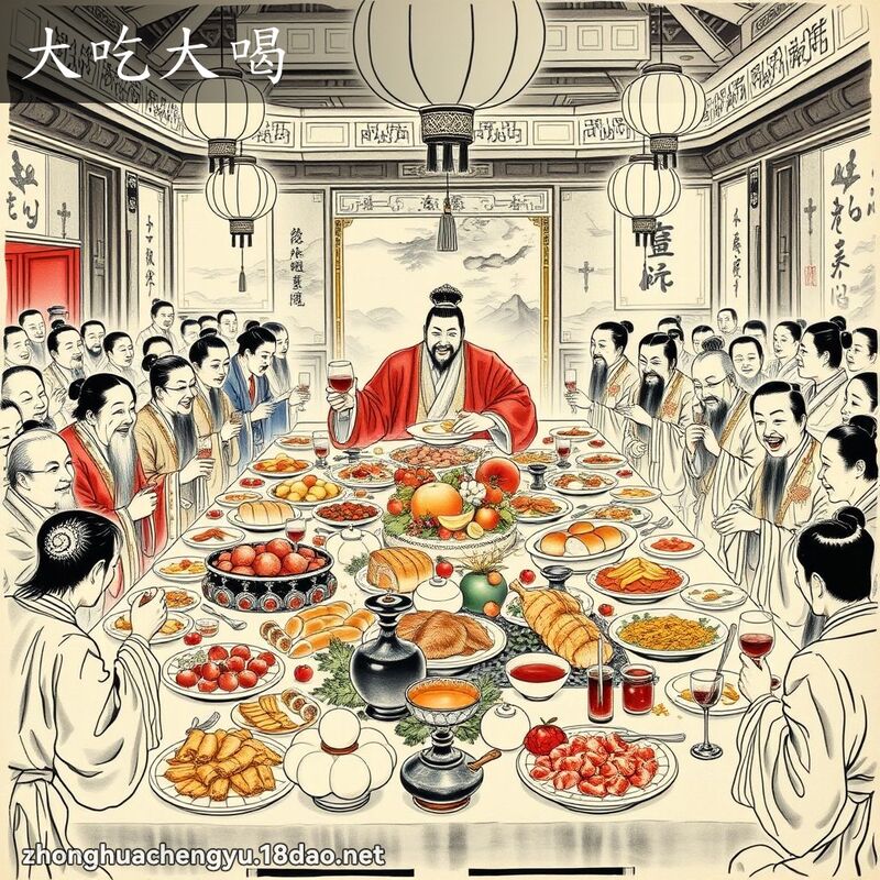 大吃大喝 配图