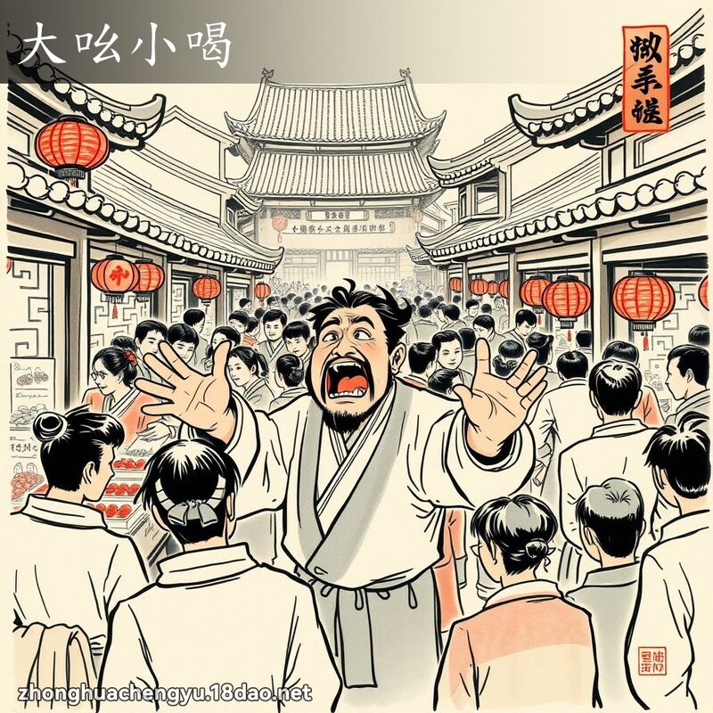 大吆小喝 配图