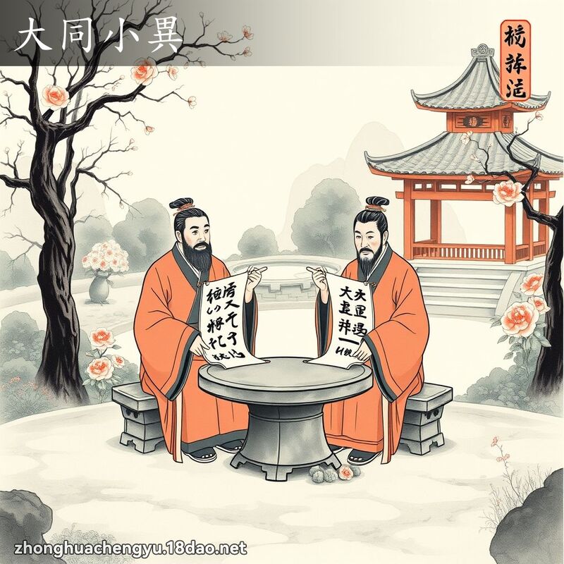 大同小異 配图