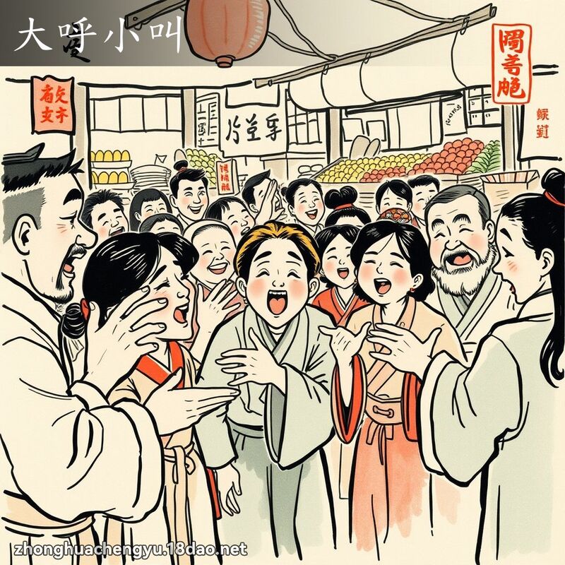 大呼小叫 配图